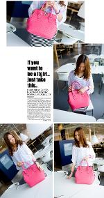 Pre-orderกระเป๋าแบรนด์Vivian รุ่น009-43-600 สีชพู ทรงและลายหนังทันสมัยมากค่ะ